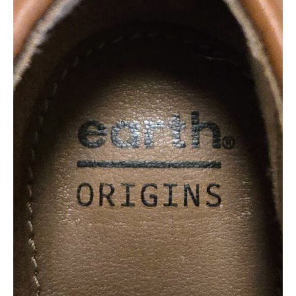 Earth Origins Nubuck Alpaca Chataigne Leather Peep-Toe Carlon Carmen Booties 8.5 - Picture 8 of 8